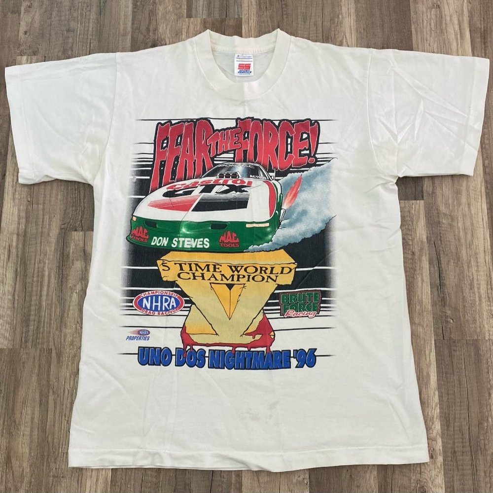 Vintage 96 John Force Nascar Nightmare Racing Tee